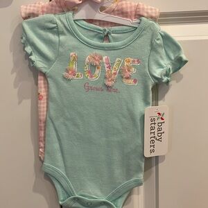 2 piece bodysuit set LOVE